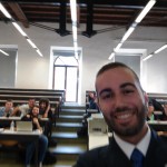 Federico con gli studenti dell'Università di Firenze