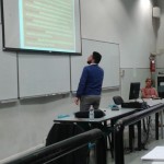 Stefano Barca durante la lezione all'Università di Verona