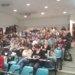 Gli studenti dell'Università di Verona presenti alla lezione