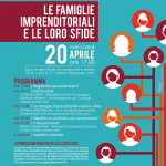 Locandina seminario "Le famiglie imprenditoriali e le loro sfide"