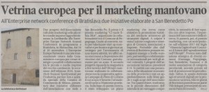 Articolo della Gazzetta di Mantova del 1 novembre 2016 dedicato alla Associazione Culturale Marketing nelle PMI